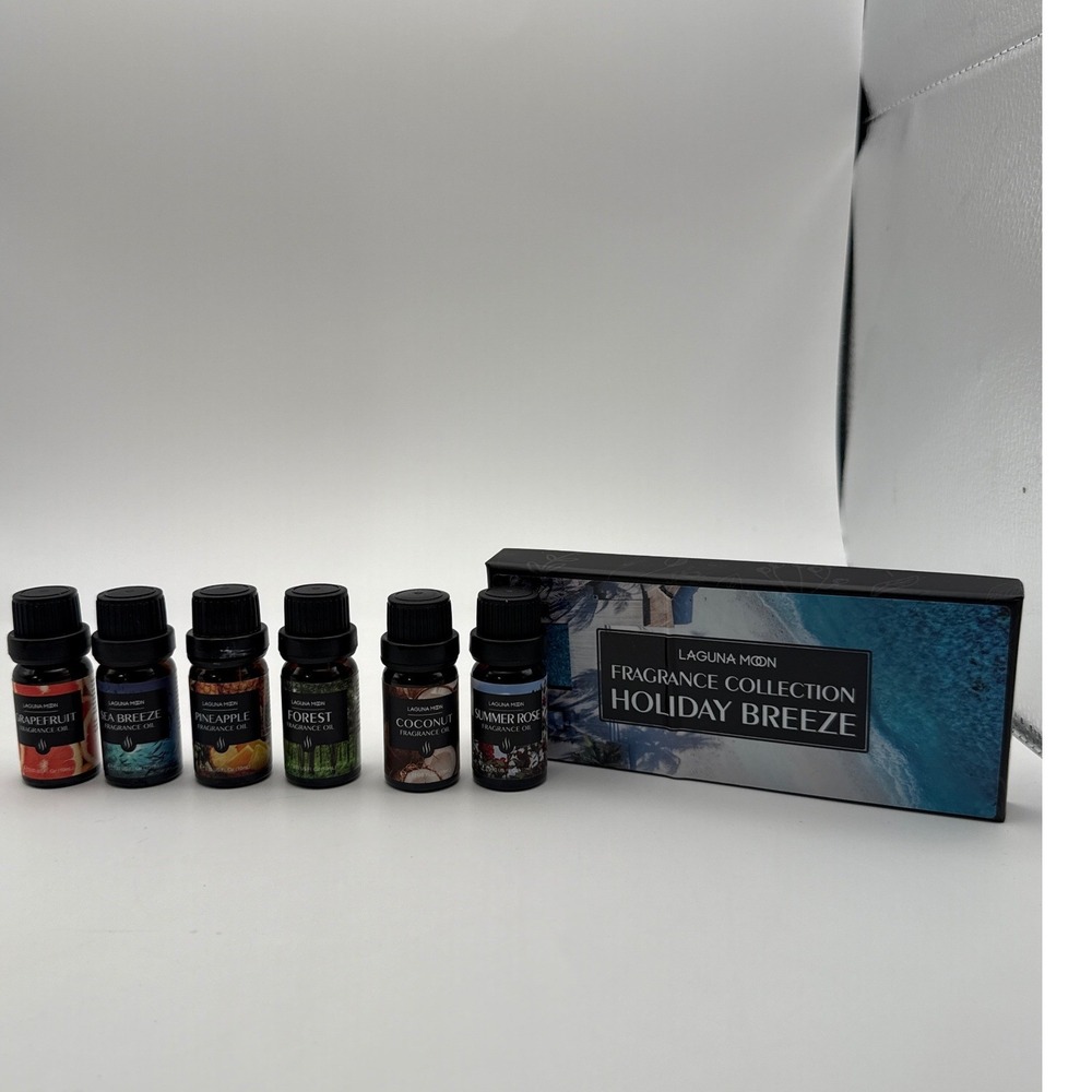 Laguna Moon Holiday Breeze Fragrance Oil 6 Pack 10ml Diffuser Candle Soap DIY